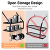 Miyili 30-Inch Kitchen Pot Rack with 15 Hooks, Wall Mounted