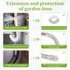 Topyond Adjustable Shower Head Extension Arm, 7.75in Rotating Swiveling Shower