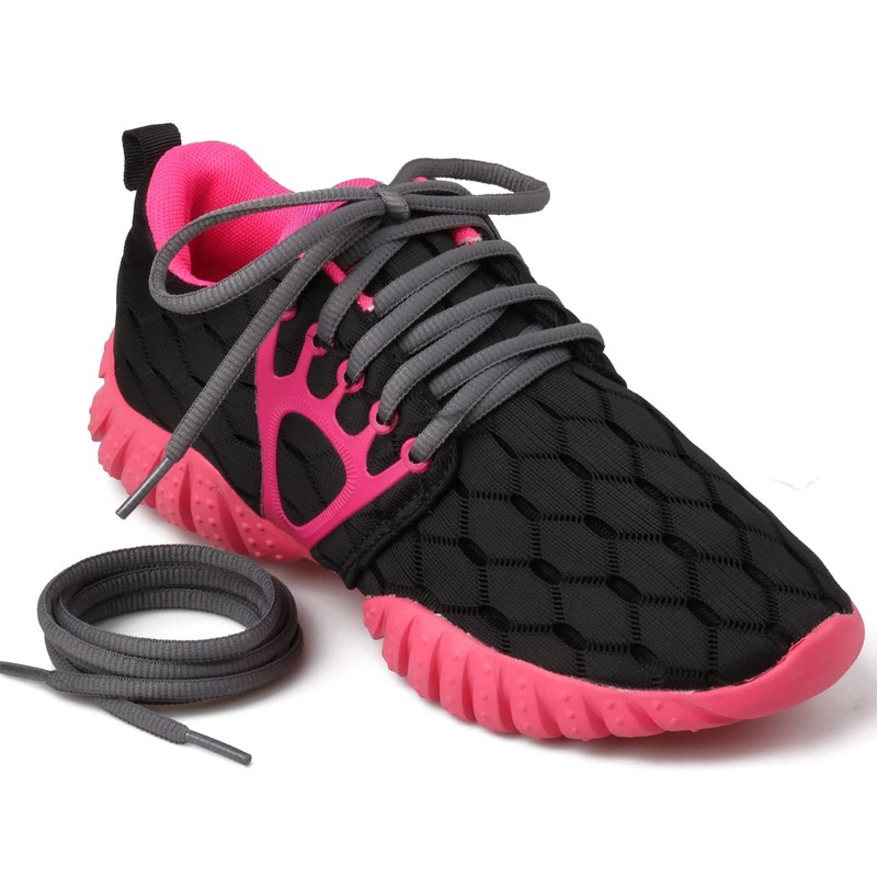 Puzeam 2 Pairs Oval Athletic Shoelaces 33 Colors 1/4" Half