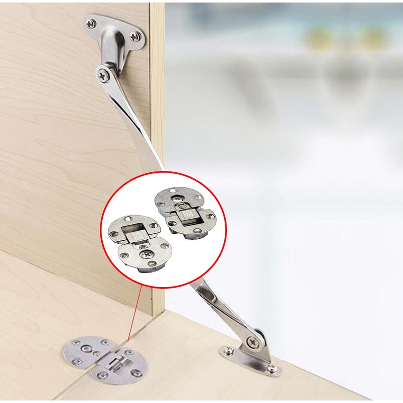 WANLIAN-(2 Pieces) 90 Degree Page Turning axis Adjustable Cabinet Door