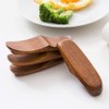 4 Pcs Natural Wood Chopsticks Rest Tableware Knife Forks Spoon