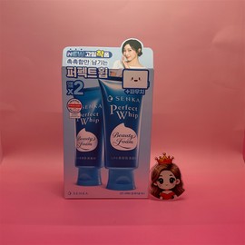 Senka Perfect Whip Facial Wash 120g Double Plan + Pouch &&& / 센카 퍼펙트 휩 페이셜 워시 120g 더블기획 + 파우치 &&&