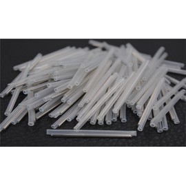 Primeda-telecom Preshrunk Fiber Optic Fusion Splice Protection Sleeve Clear 1000pcs with Box (OD2.4mm x 60mm(L))