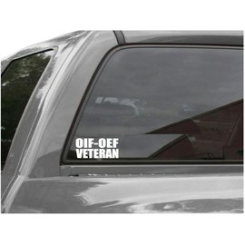 Edward & Co Sticker OIF-OEF Veteran Decal United States Army Military for Car Truck Window Laptop Bumper US Flag 5.0 x 2.25 in (Blue)