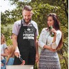MoonWorks Funny BBQ Apron for Men with Saying Ich möchte