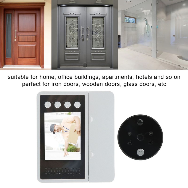 2.8in Digital Door Viewer Smart Peephole Doorbell Camera Infrared Night