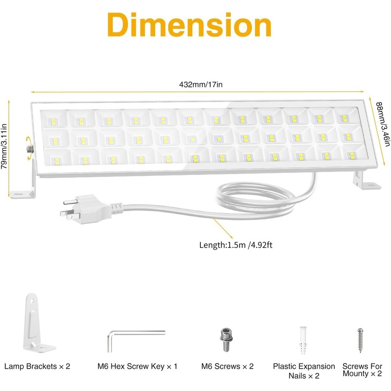 Onforu LED Shop Lights for Workshop,90W 10000lm LED Work Lights