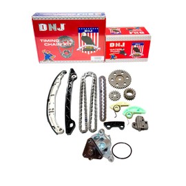 DNJ TK462BWP Timing Chain Kit for 2006-2010 Mazda 3 5 6 2.3L L4 16V DOHC 2260cc