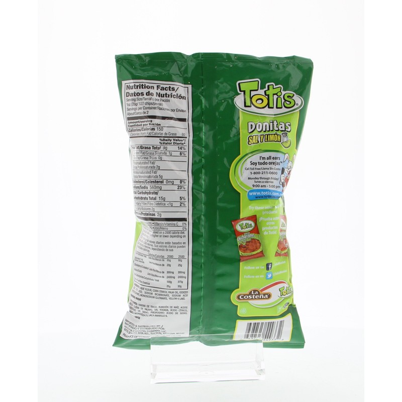 Totis Lemon-Salt Snacks - Donitas Sal Y Limon 1.76 Oz