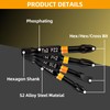 20Pcs S2 Steel Screwdriver Bit Set, Phillips PH2 Driver Bits
