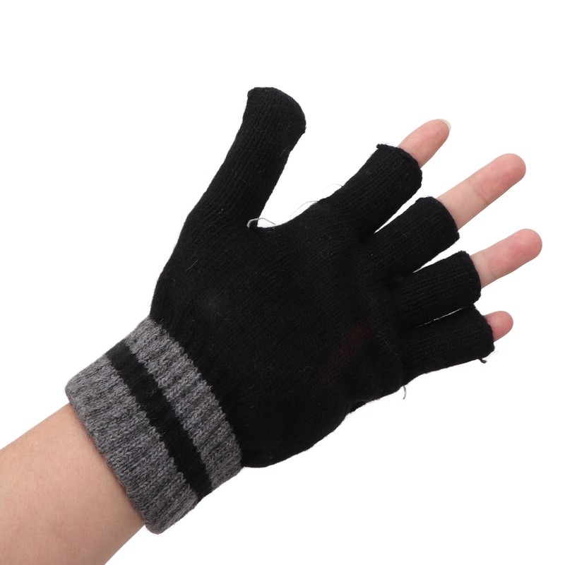 Full and Half Fingers Heating Gloves USB Fingerless Knitting Electric