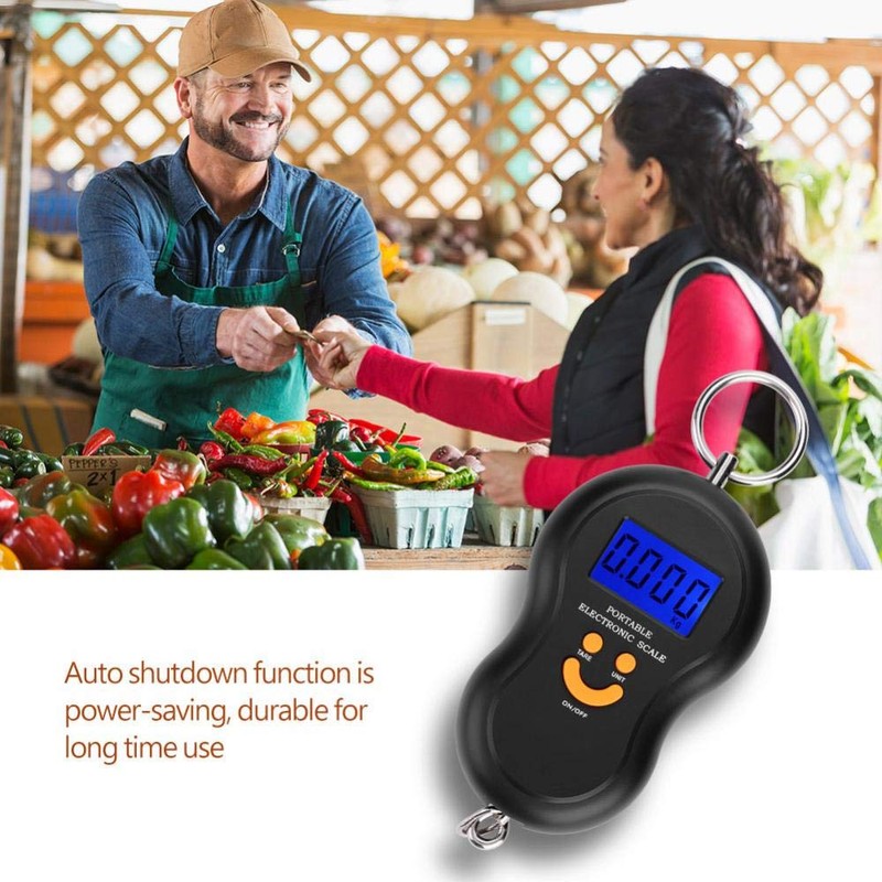 Electric Digital Fish Scale Portable Weight Scale Data Lock Function