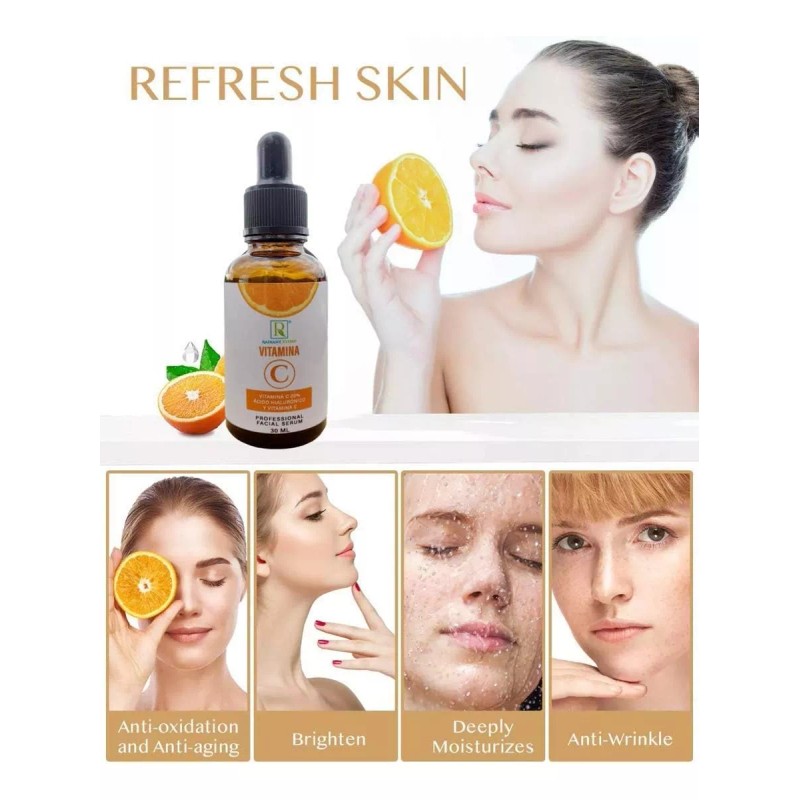 Radiant Xtend Mejor Serum Vitamina C, Acido Hialuronico Alta Concentracion