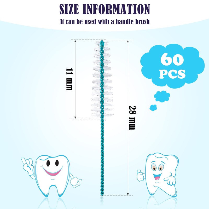 Cowwell Interdental Brush Soft Dental Picks Tooth Floss Interdental Brush