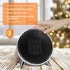 Comfort Zone Electric Retro Design Portable Ceramic Space Heater, Adjustable