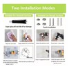 Punch Free Wall Mount Mop Broom Holder 4 Clips 5