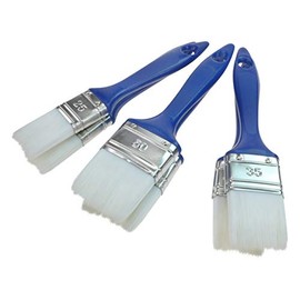 ROTIX Glaze Brush Set 6 Pieces 25 mm - 35 mm - 50 mm | Flat Brush with PMX Synthetic Bristles