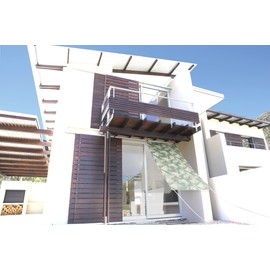 Meiwa Gravure OLM-9018 Sunshade Master Awning Banana Leaf (Green) 35.4 x 70.9 inches (90 x 180 cm) Length