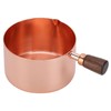 Sauce Pan Wooden Handle Rose Gold Stainless Steel Sauce Pot
