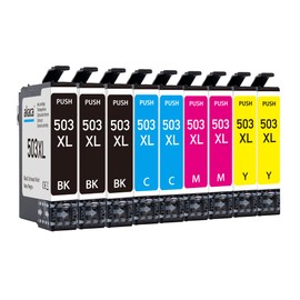 akaca 503XL Printer Cartridges Compatible with Epson 503 503XL Cartridges (9-Pack) for Expression Home XP-5200 XP-5205 XP5200 XP5205, Workforce WF-2960 WF-2965 WF-2960DWF WF-2965DWF