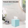Livelab Tissue Box Cover and Holder - Square Plastic Decorative