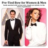 MADGININE Bow Tie 2 PCS Bow Ties for Men Adjustable