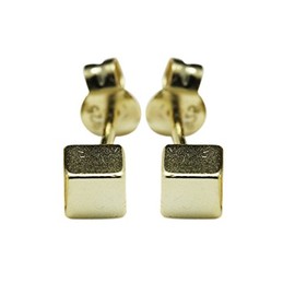 apop nyc "Cube" Sterling Silver Mini Square Stud Earrings 5mm [Jewelry]