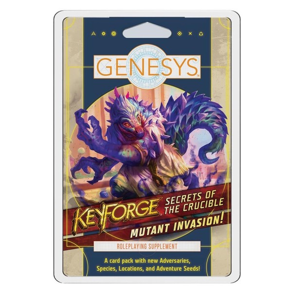Genesys Roleplaying Game Secrets of The Crucible Mutant Invasion Adversary Deck | Narrative Adventure Game for Adults | Ages 14+ | 2-8 Players | Avg. Playtime 1+ Hours | Made by Fantasy Flight Games