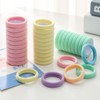 100 Pcs Thick Seamless Spring Hair Ties, Ponytail Holders Hair