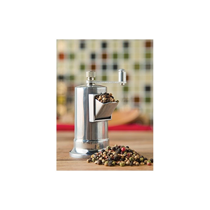 Fox Run Salt and Pepper Mill, Manual Spice Grinder With