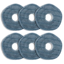 6 Pack eufy Mop Pads fit for eufy X10 Pro Omni Robot Vacuum Accessories,Replacement Parts Washing Mopping Pad Replacement Mop Pads