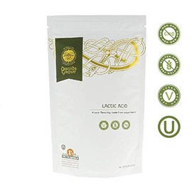 Druids Grove - Polvo de ácido láctico - Vegano, sin OMG, sin gluten, OU Kosher - 8 onzas                                                              
