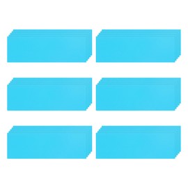 sourcing map 60 Pcs Dry Erase Magnetic Labels Colorful Strips 3" x 1" Writable Sky Blue Name Tags Sticker for Craft Whiteboard Fridge Locker Home Office Classroom