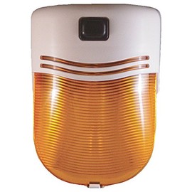 Fasteners Unlimited 007-30SAP Porch Light with White Amber Lens and Switch