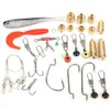 138 pcs Fishing Lure Baits Hook Copper Color Sinkers Weights