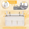 Lilithye Bedside Caddy Organizer with Fixed Straps and Water Bottle