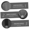 Baluue 4Pcs Hairdressing Shield Portable Mask for Hair Cutting Slip