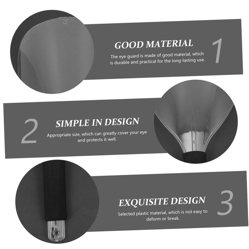 Baluue 4Pcs Hairdressing Shield Portable Mask for Hair Cutting Slip