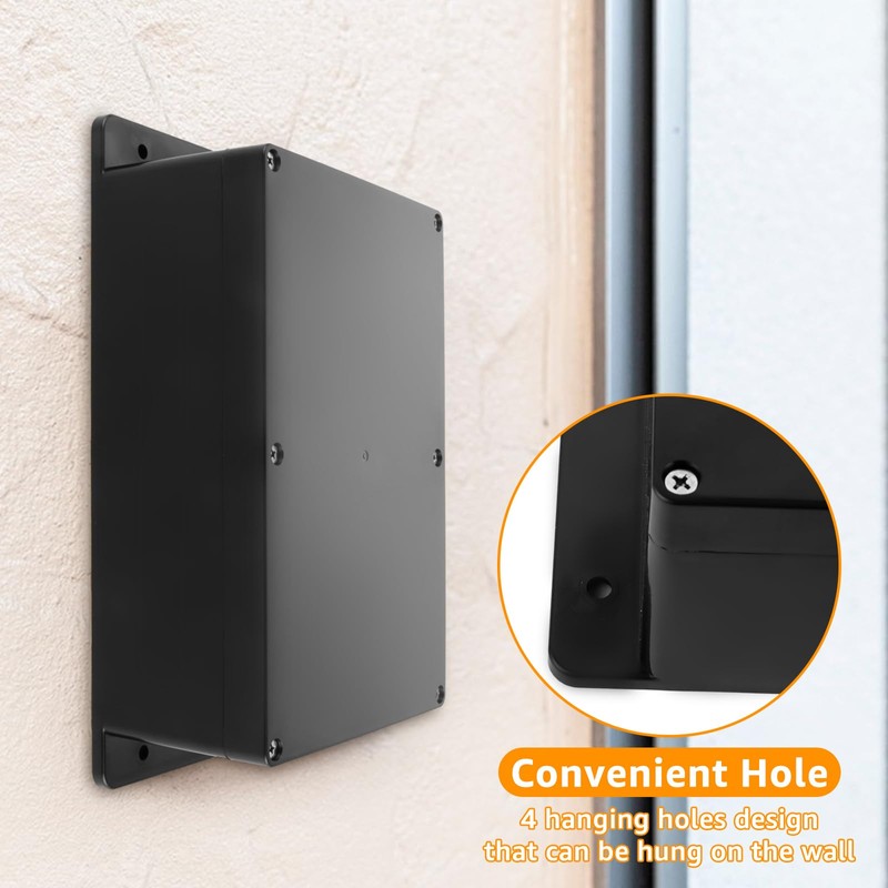 YAYODS Junction Box Black - 23 x 15 x 8.5