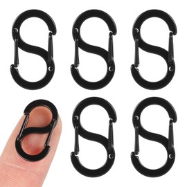 5pcs Double Opening Lobster Clasps, S Lock Necklace Shortener Clasp Stainless Steel Bracelet Connectors Jewelry Clasps and Closures Necklace Clips for DIY Jewelry Making (Large, 0.87x0.49in)