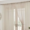 Tony's Textiles Lucy Slot Top Pair of Voile Curtains -
