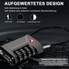 ZHEGE Luggage Lock, Cable Lock TSA Approved with White Numbers,
