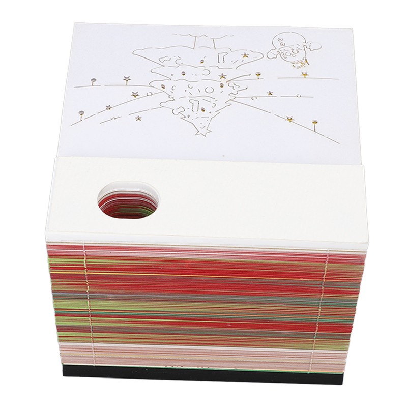 Christmas Tree 3D Memo Pad Innovative Paper Carving Art 3D