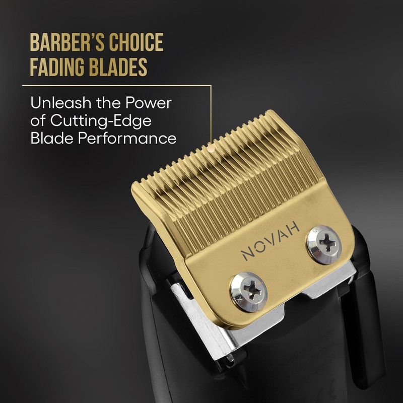 Novah - Cuchilla de repuesto dorada para Pro & Barber
