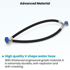 gotonovo V Shape Water Hose for 8 Inch Widespread Bathroom Sink Faucet Accessories Easily Mix Hot & Cold Water