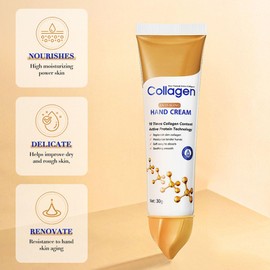 2PCS Anti-Aging Hand Cream With Collagen, Moisture Hand Cream For Cracked Hands Intensive Cracked Hands Repair Cream for Women Replenish Skin Moisturizes Ha-Nds For All Skin Types