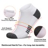 eallco Mens Ankle Socks Low Cut Athletic Cushioned Running Tab