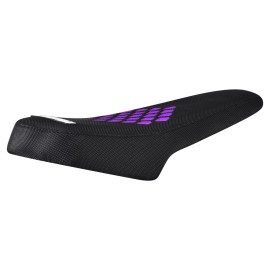 Enjoy Mfg Super73 Z-Series eBike Seat Cover   all BLACK w/ PURPLE DIAMOND GRIPPER #378