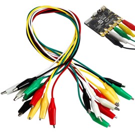 Alligator Clip, Test Lead Set, 10 Piece Set, Double End, Alligator Mark, Solder, Stamp, Jumper, Wire, Easy to Put on and Take Off, Measuring Cable, Electrical Cable, Circuit Board, For Experiments,