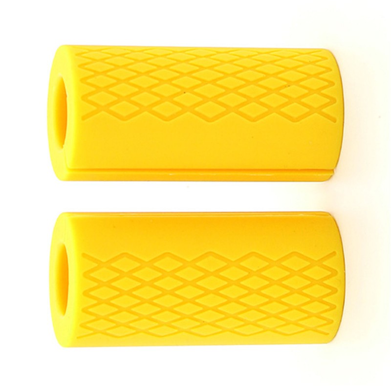 2Pcs Silicone Barbell Grips Prevent Slip Thick Bar Dumbbell Grips